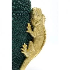 Kare Design Vases Vase Texturé Caméléons Dorés En Polyrésine Verte Et Dorée H39 -Vases Soldes vase texture cameleons dores en polyresine verte et doree h39 2