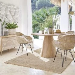 Maisons Du Monde Vases Vase Trapèze En Grès Blanc Et Beige H31 -Vases Soldes vase trapeze en gres blanc et beige h31 1000 7 13 194640 13