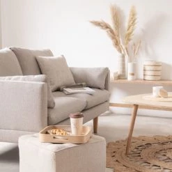 Maisons Du Monde Vases Vase Trapèze En Grès Blanc Et Beige H31 -Vases Soldes vase trapeze en gres blanc et beige h31 1000 7 13 194640 16