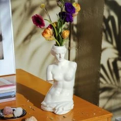 DOIY Vases Vase Venus Céramique Blanc -Vases Soldes vase venus ceramique blanc 4