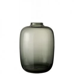 LANADECO Vases Vase Verre Gris H45cm