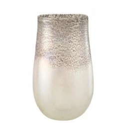 LANADECO Vases Vase Verre Gris/rose H30cm