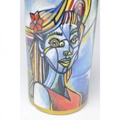 Kare Design Vases Vase Visage Femme Déstructuré En Céramique Bleue H40 -Vases Soldes vase visage femme destructure en ceramique bleue h40 2