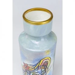 Kare Design Vases Vase Visage Femme Déstructuré En Céramique Bleue H40 -Vases Soldes vase visage femme destructure en ceramique bleue h40 3